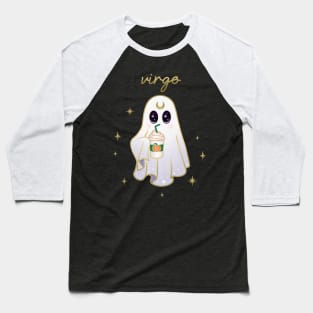 Virgo Pumpkin Spice Latte Ghost Baseball T-Shirt